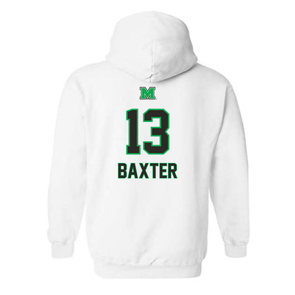 Marshall - NCAA Baseball : Brady Baxter - Generic Shersey Hooded Sweatshirt