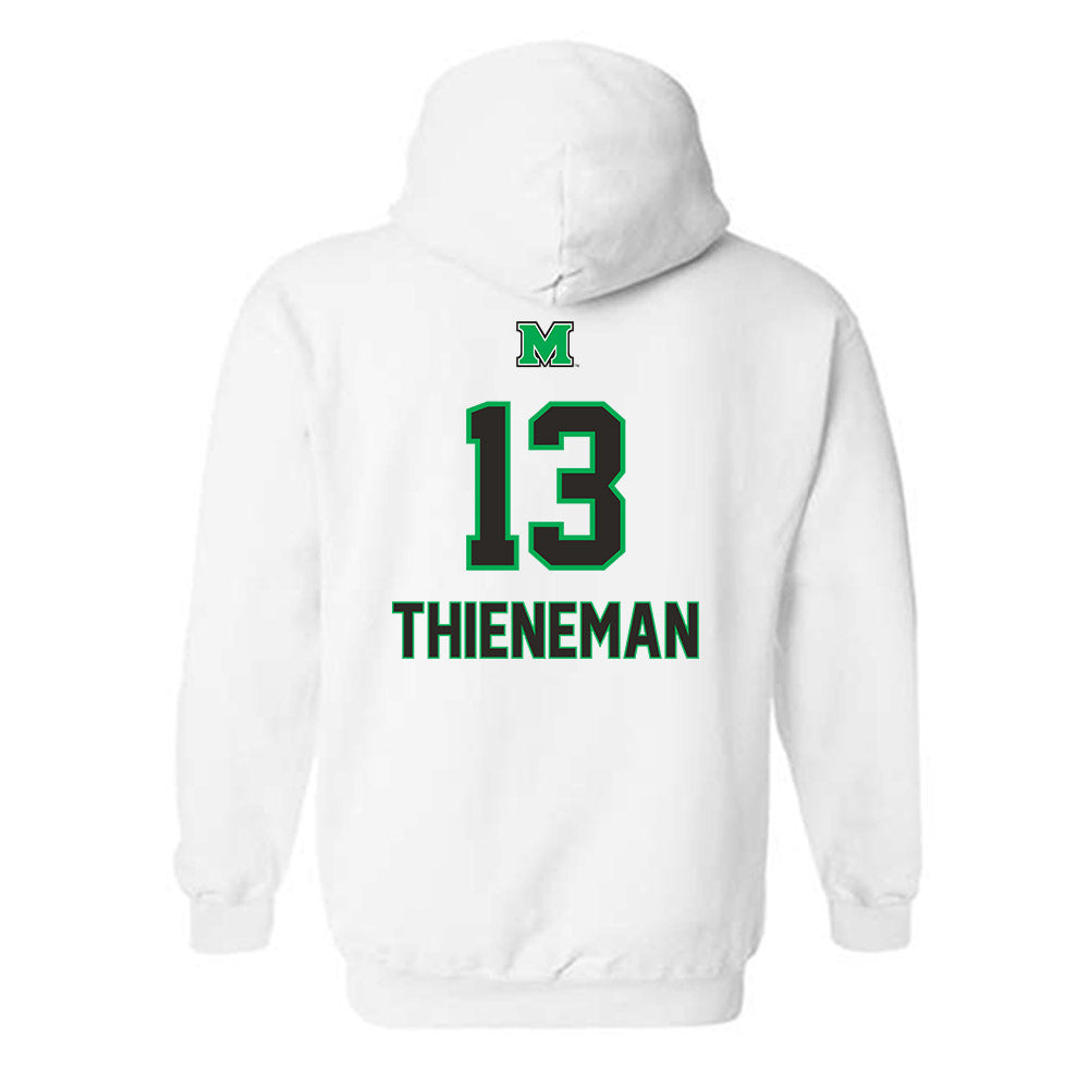 Marshall - NCAA Men's Basketball : Creighton Thieneman - Generic Shersey Hooded Sweatshirt