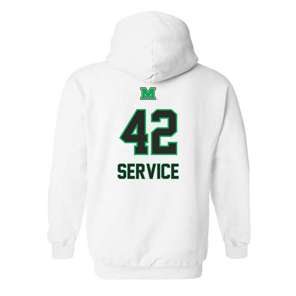 Marshall - NCAA Baseball : Oliver Service - Generic Shersey Hooded Sweatshirt-1