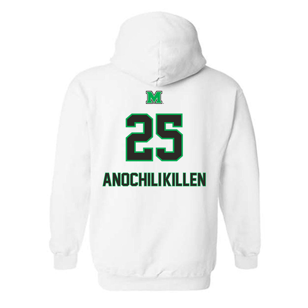 Marshall - NCAA Men's Basketball : Obinna Anochili-Killen - Generic Shersey Hooded Sweatshirt