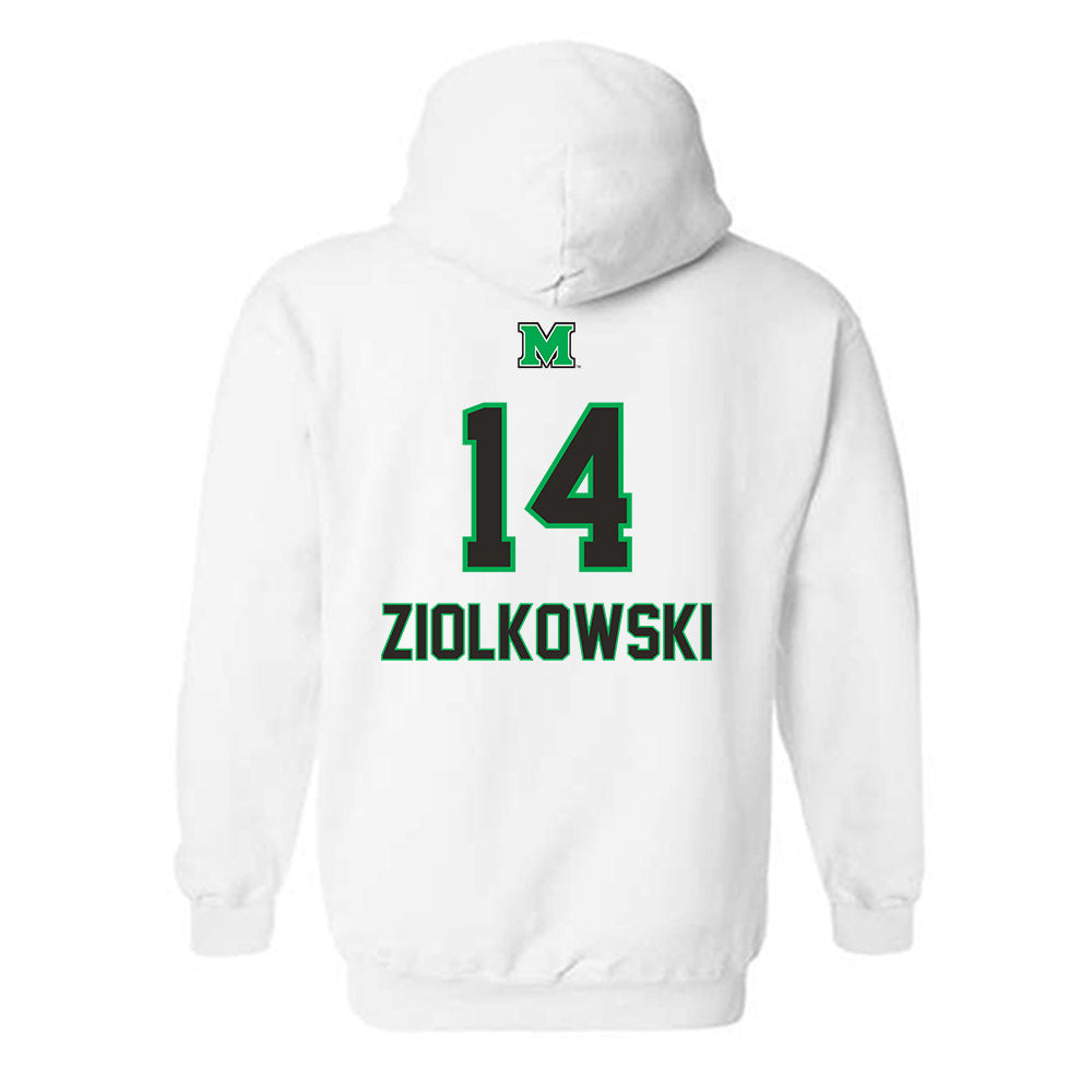 Marshall - NCAA Women's Basketball : Olivia Ziolkowski - Generic Shersey Hooded Sweatshirt