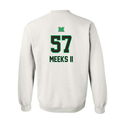 Marshall - NCAA Football : Eric Meeks II - Generic Shersey Crewneck Sweatshirt-1