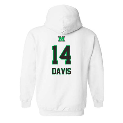 Marshall - NCAA Football : Philipp Davis - Generic Shersey Hooded Sweatshirt-1