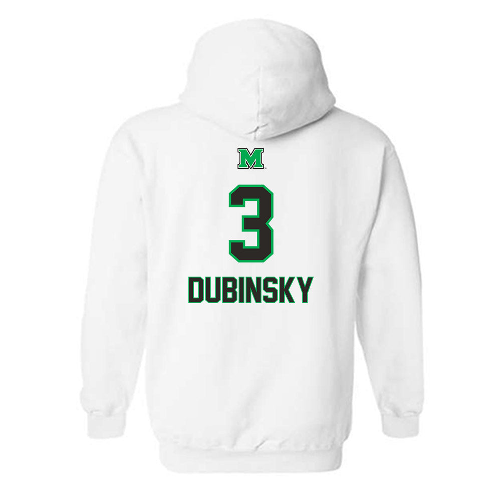 Marshall - NCAA Men's Basketball : Wilson Dubinsky - Generic Shersey Hooded Sweatshirt-1