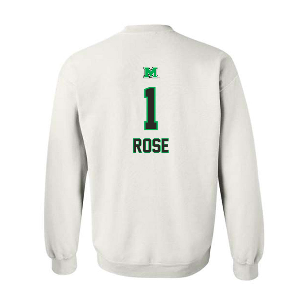 Marshall - NCAA Men's Soccer : Daniel Rose - Generic Shersey Crewneck Sweatshirt