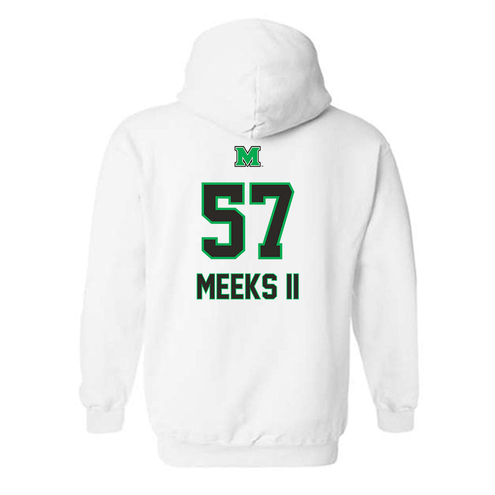 Marshall - NCAA Football : Eric Meeks II - Generic Shersey Hooded Sweatshirt-1
