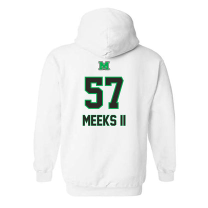 Marshall - NCAA Football : Eric Meeks II - Generic Shersey Hooded Sweatshirt-1