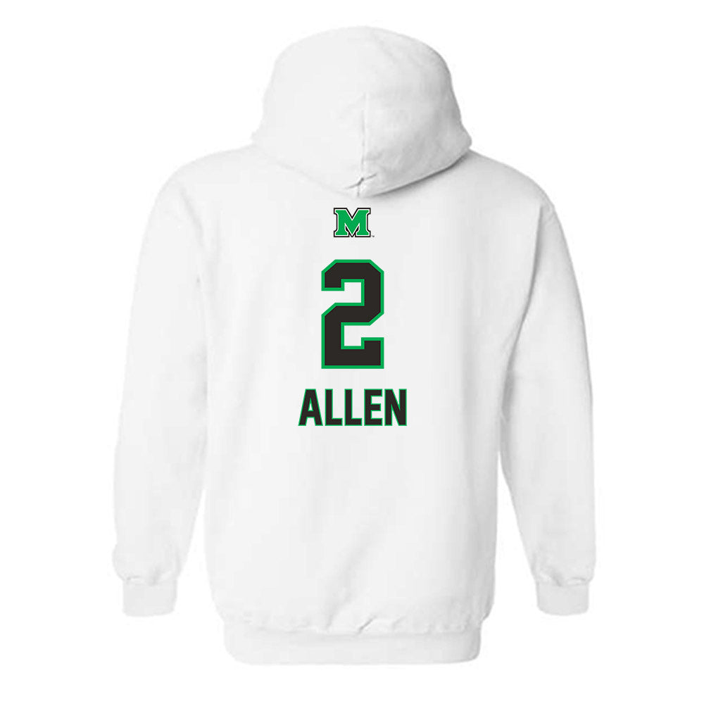 Marshall - NCAA Football : Michael Allen - Generic Shersey Hooded Sweatshirt-1