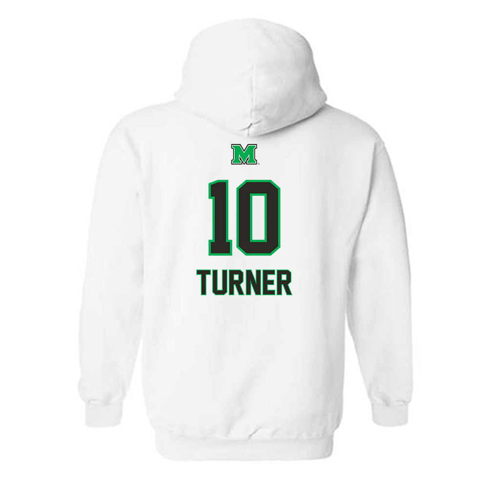 Marshall - NCAA Football : Ben Turner - Generic Shersey Hooded Sweatshirt-1