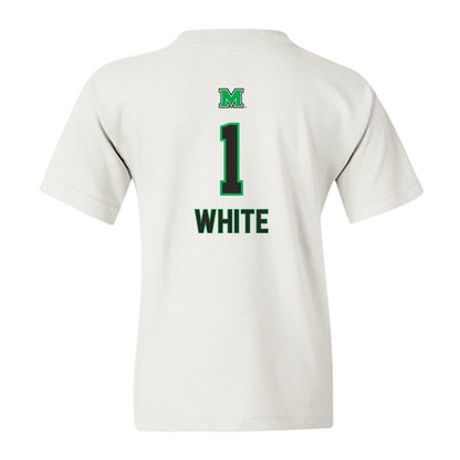 Marshall - NCAA Men's Basketball : Kaiden White - Generic Shersey Youth T-Shirt-1