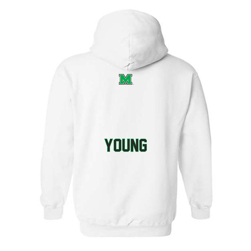 Marshall - NCAA Men's Track & Field : Aj Young - Generic Shersey Hooded Sweatshirt