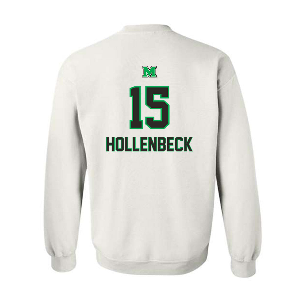 Marshall - NCAA Men's Basketball : Caleb Hollenbeck - Generic Shersey Crewneck Sweatshirt-1