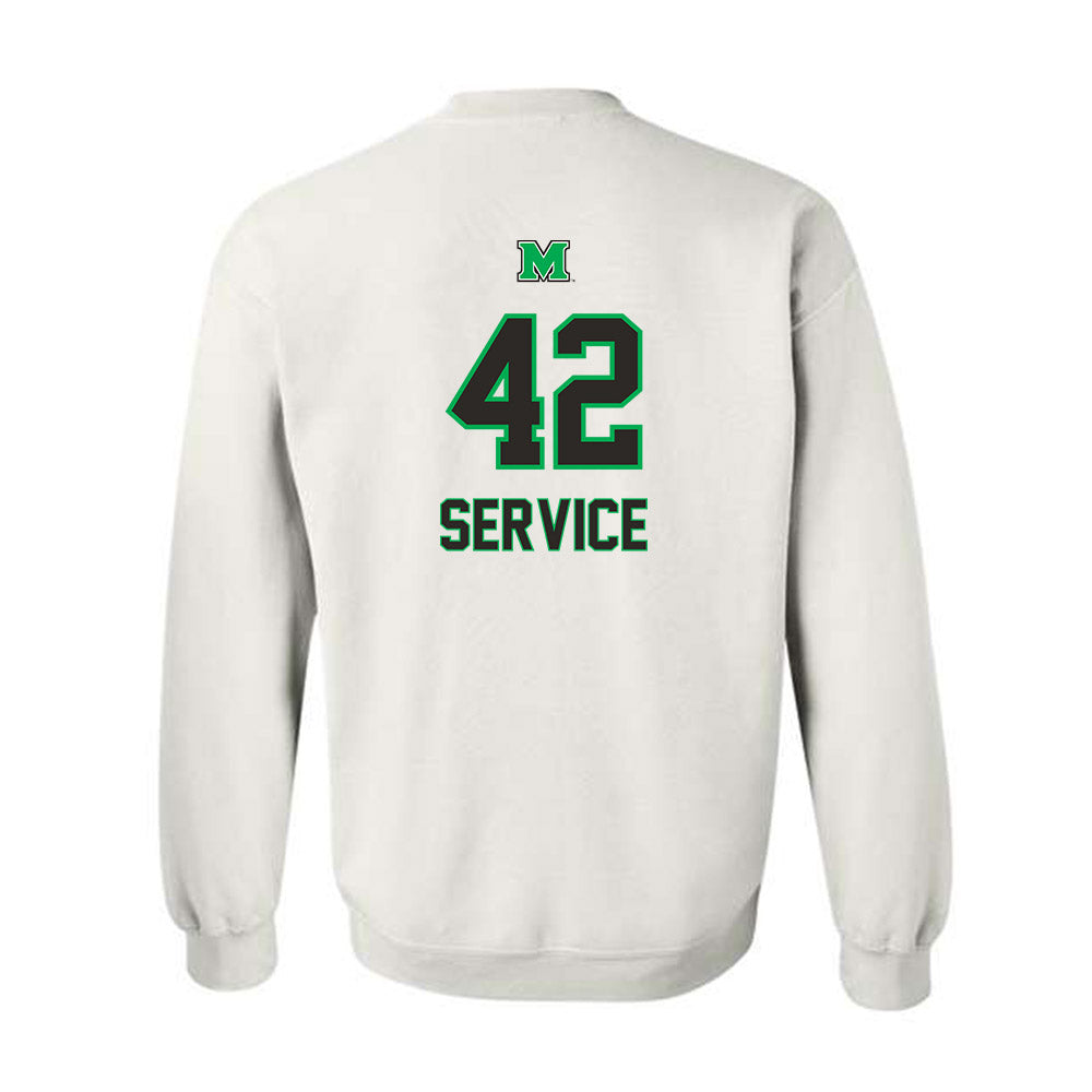 Marshall - NCAA Baseball : Oliver Service - Generic Shersey Crewneck Sweatshirt-1