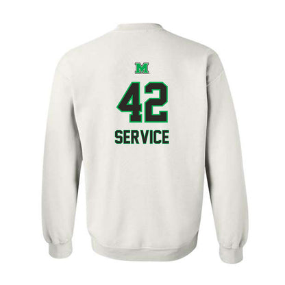 Marshall - NCAA Baseball : Oliver Service - Generic Shersey Crewneck Sweatshirt-1