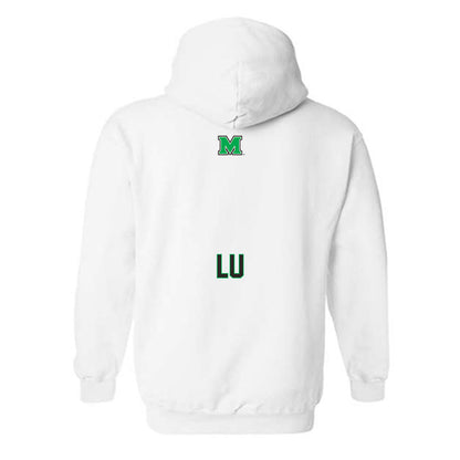 Marshall - NCAA Women's Swimming & Diving : Esther Lu - Generic Shersey Hooded Sweatshirt-1