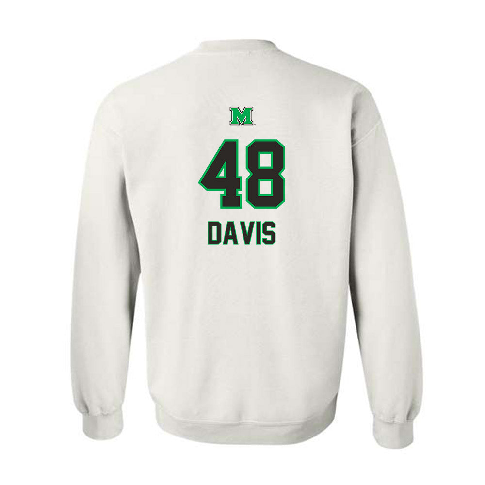 Marshall - NCAA Football : Cade Davis - Generic Shersey Crewneck Sweatshirt