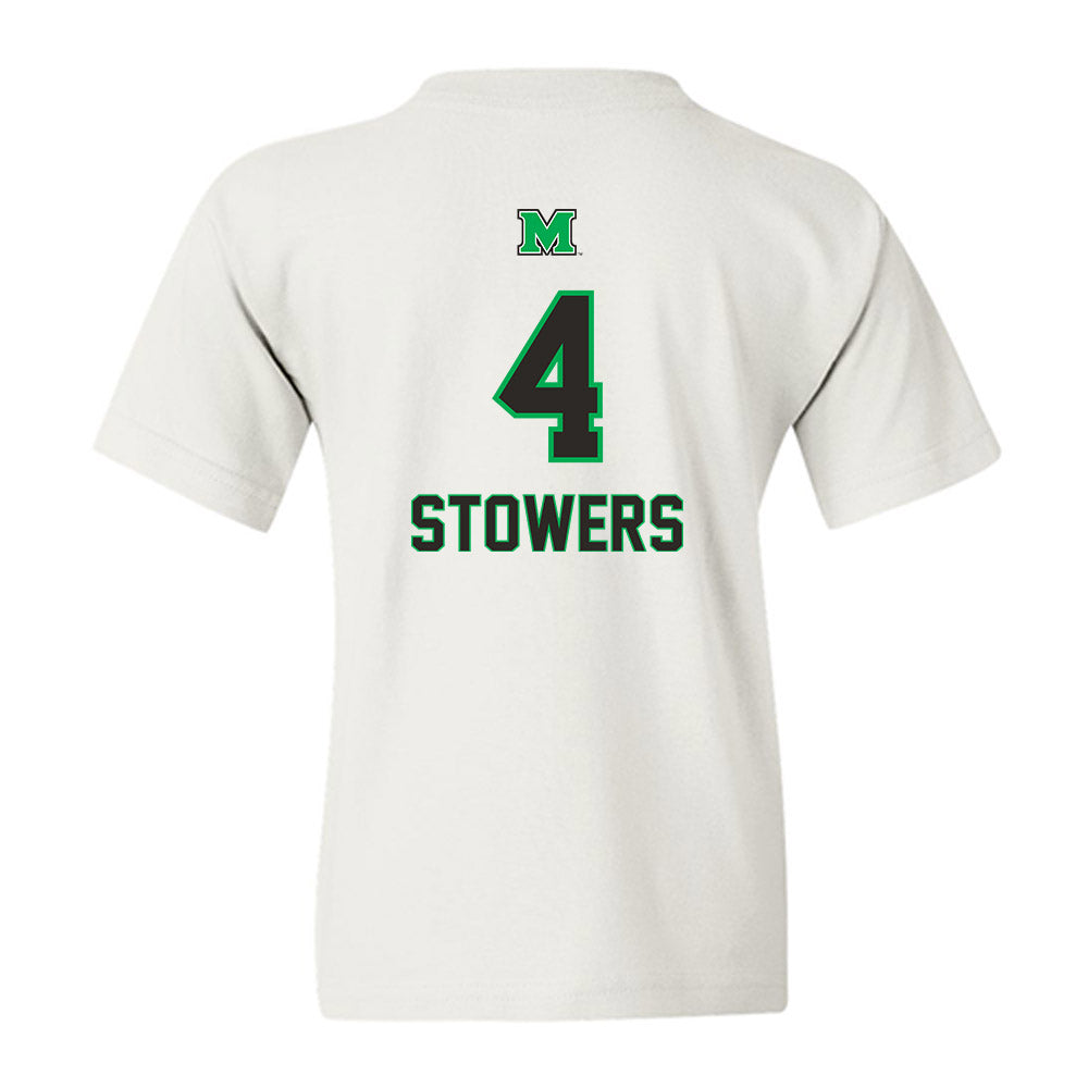 Marshall - NCAA Women's Basketball : Zenthia Stowers - Generic Shersey Youth T-Shirt-1