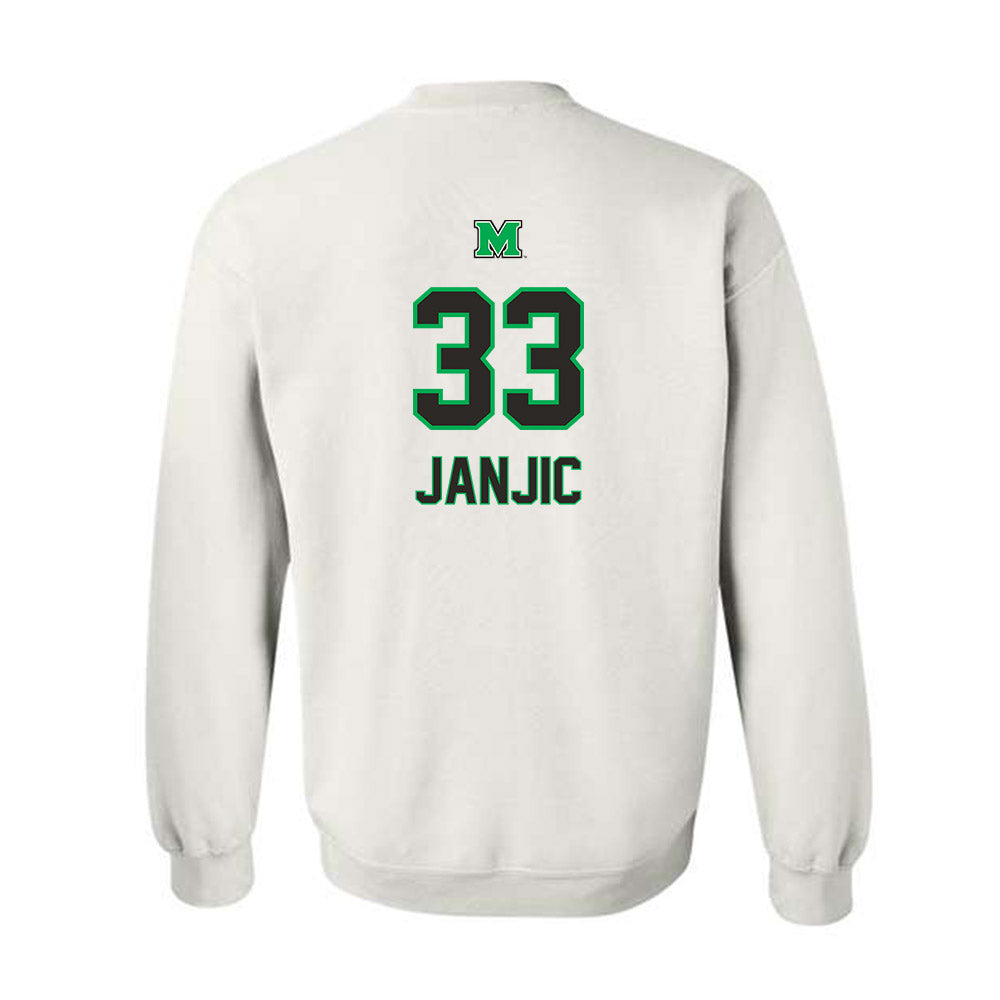 Marshall - NCAA Men's Soccer : Aleksa Janjic - Generic Shersey Crewneck Sweatshirt-1