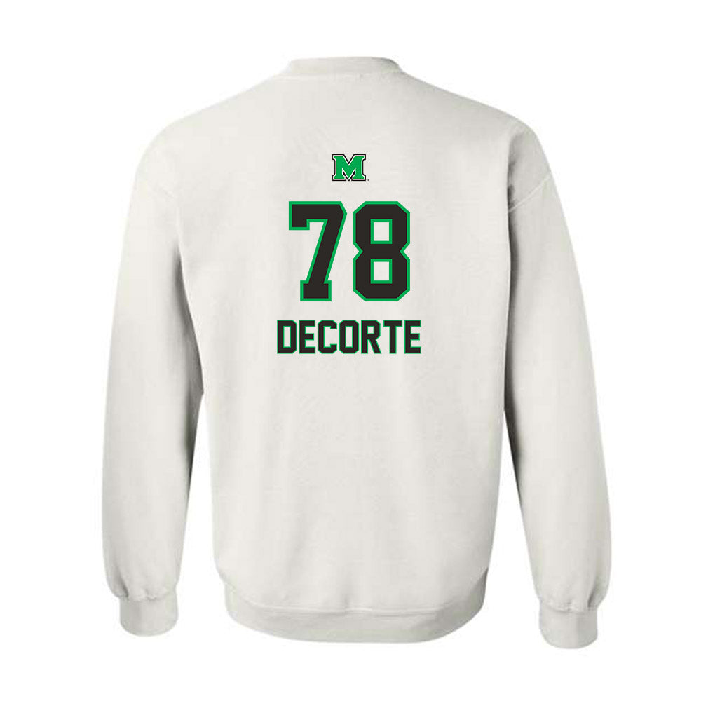 Marshall - NCAA Football : Aiden DeCorte - Generic Shersey Crewneck Sweatshirt