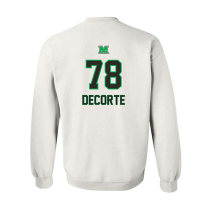 Marshall - NCAA Football : Aiden DeCorte - Generic Shersey Crewneck Sweatshirt