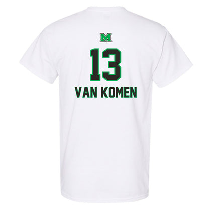Marshall - NCAA Men's Basketball : Matthew Van Komen - Generic Shersey T-Shirt-1