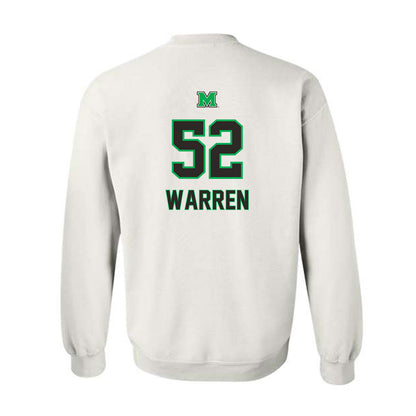 Marshall - NCAA Football : Mikailin Warren - Generic Shersey Crewneck Sweatshirt