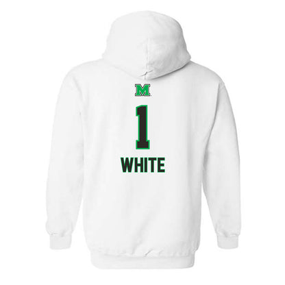 Marshall - NCAA Men's Basketball : Kaiden White - Generic Shersey Hooded Sweatshirt-1
