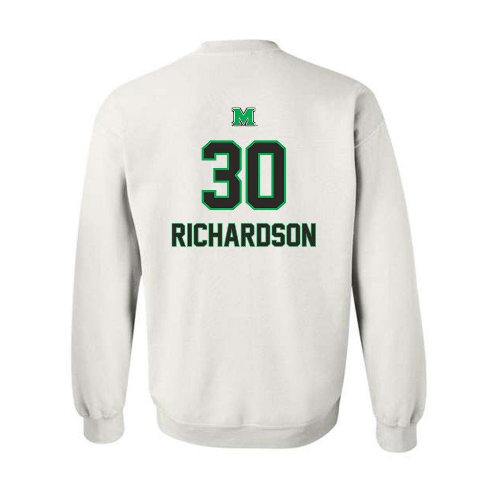 Marshall - NCAA Baseball : Hunter Richardson - Generic Shersey Crewneck Sweatshirt-1