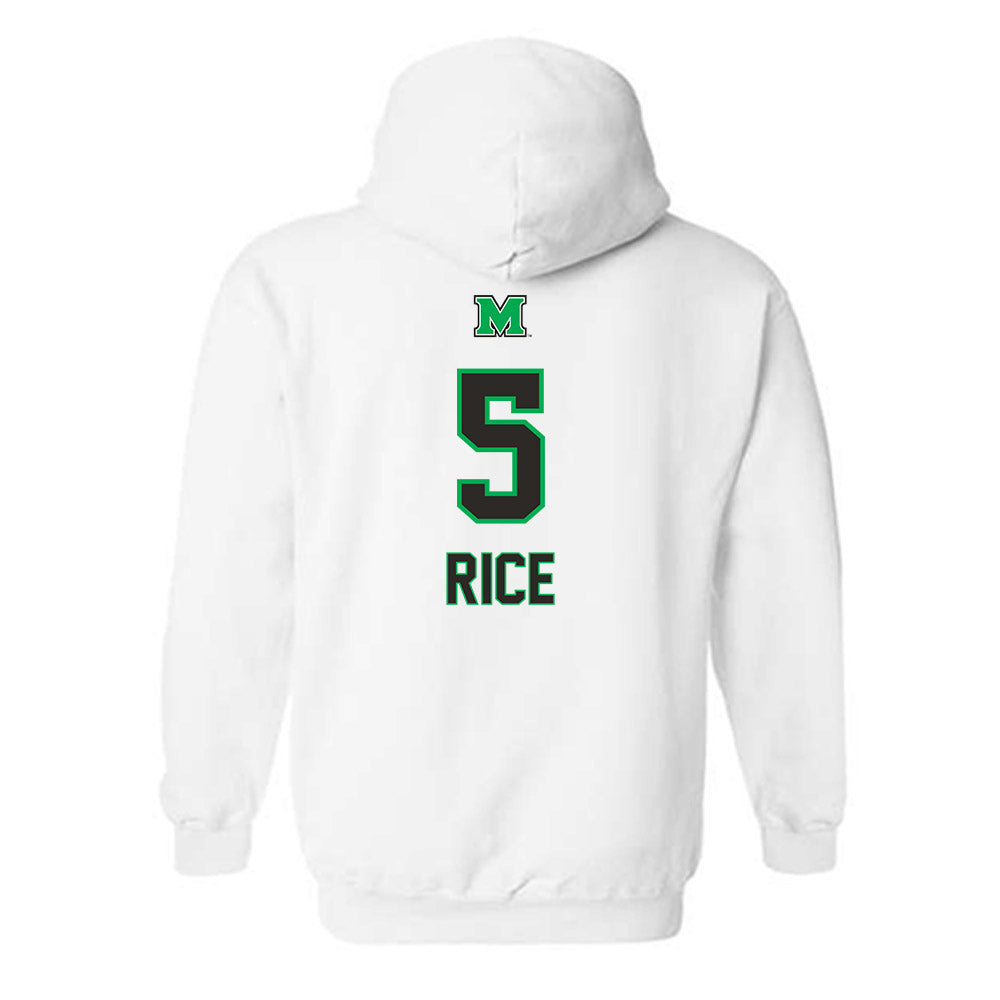 Marshall - NCAA Softball : Savannah Rice - Generic Shersey Hooded Sweatshirt