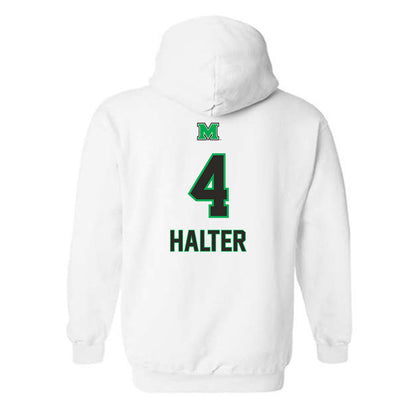 Marshall - NCAA Baseball : Franklin Halter - Generic Shersey Hooded Sweatshirt-1