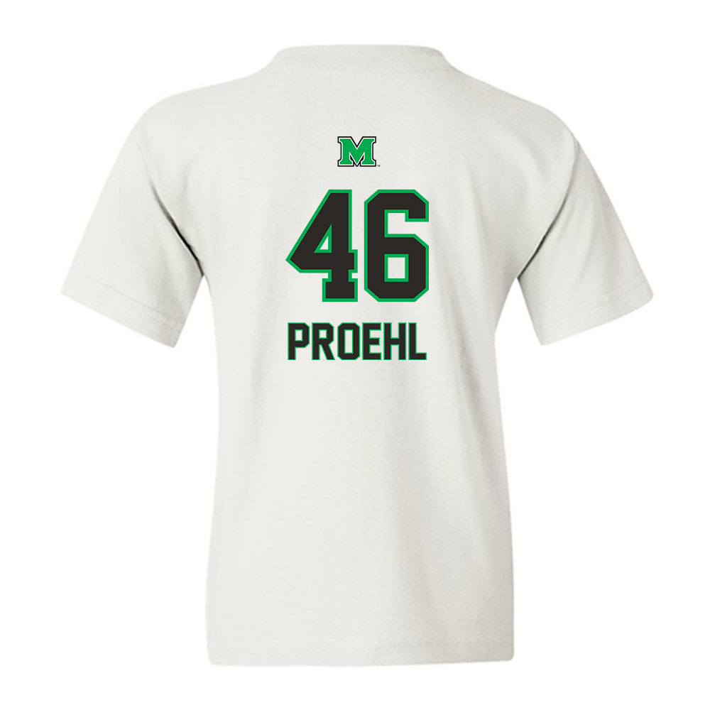 Marshall - NCAA Baseball : Luke Proehl - Generic Shersey Youth T-Shirt-1