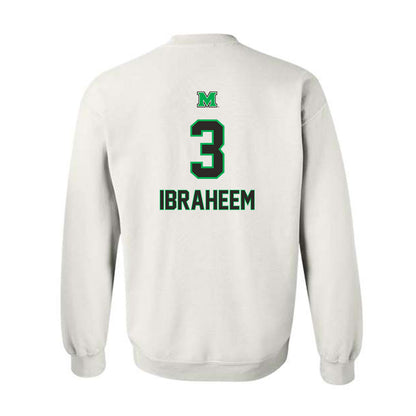 Marshall - NCAA Football : Ishmael Ibraheem - Generic Shersey Crewneck Sweatshirt