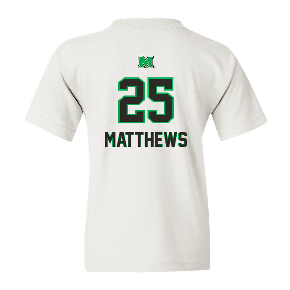 Marshall - NCAA Women's Basketball : Mahogany Matthews - Generic Shersey Youth T-Shirt