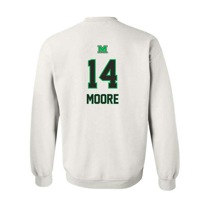 Marshall - NCAA Men's Basketball : Grant Moore - Generic Shersey Crewneck Sweatshirt-1