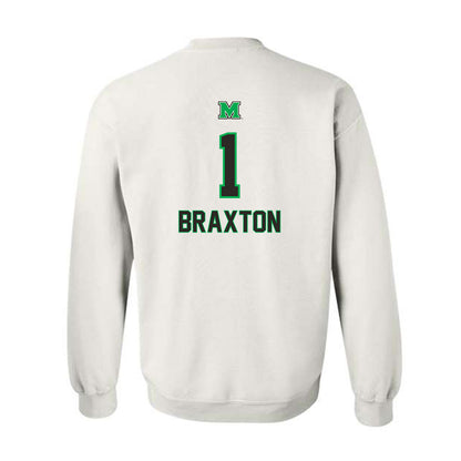 Marshall - NCAA Football : Braylon Braxton - Generic Shersey Crewneck Sweatshirt