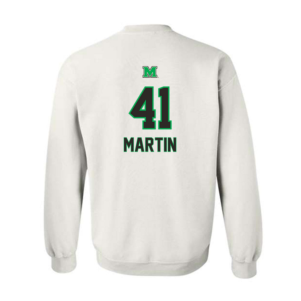 Marshall - NCAA Men's Basketball : Nate Martin - Generic Shersey Crewneck Sweatshirt