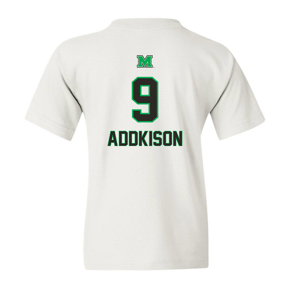 Marshall - NCAA Baseball : Zachary Addkison - Generic Shersey Youth T-Shirt