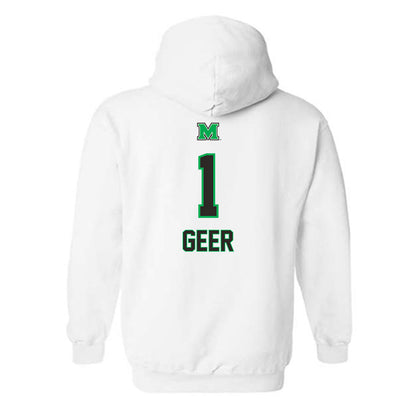 Marshall - NCAA Women's Volleyball : Audrey Geer - Generic Shersey Hooded Sweatshirt-1