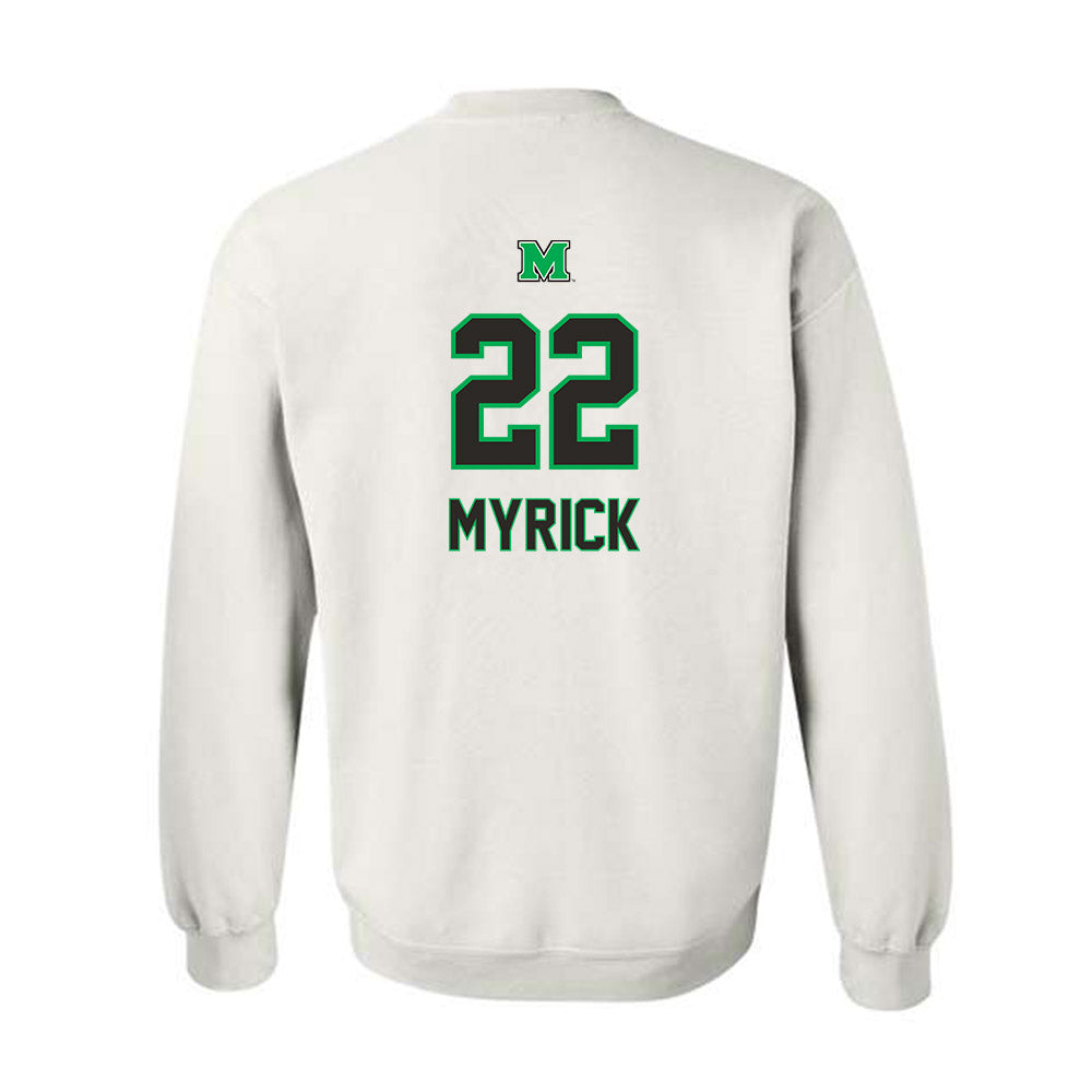 Marshall - NCAA Football : Corey Myrick - Generic Shersey Crewneck Sweatshirt