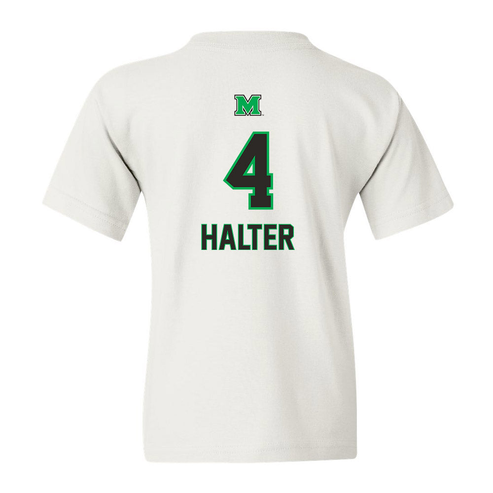 Marshall - NCAA Baseball : Jackson Halter - Generic Shersey Youth T-Shirt