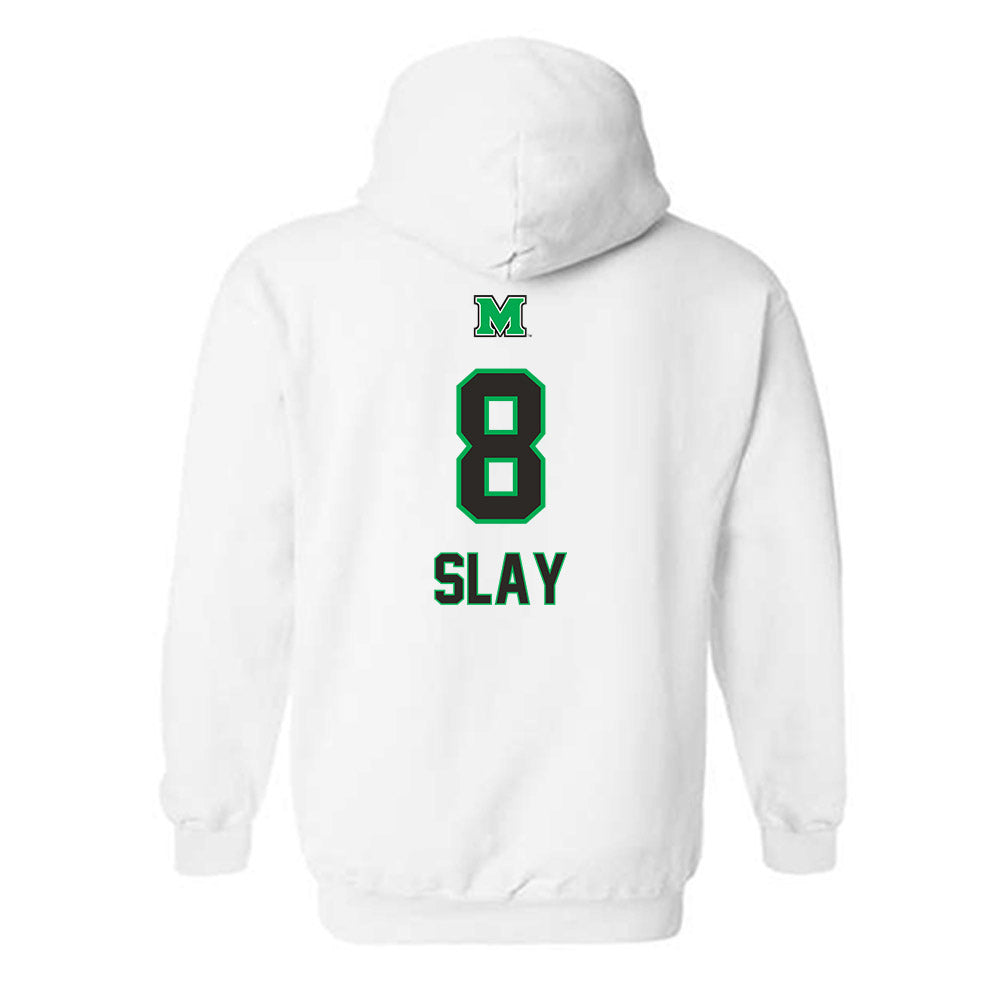Marshall - NCAA Men's Basketball : Bryce Slay - Generic Shersey Hooded Sweatshirt-1