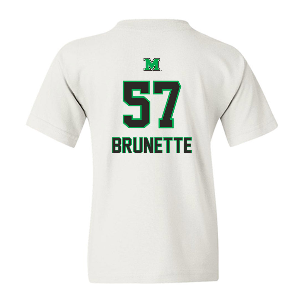 Marshall - NCAA Baseball : Brandon Brunette - Generic Shersey Youth T-Shirt-1