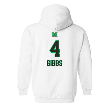 Marshall - NCAA Men's Basketball : Jakob Gibbs - Generic Shersey Hooded Sweatshirt