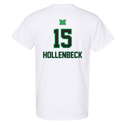 Marshall - NCAA Men's Basketball : Caleb Hollenbeck - Generic Shersey T-Shirt-1