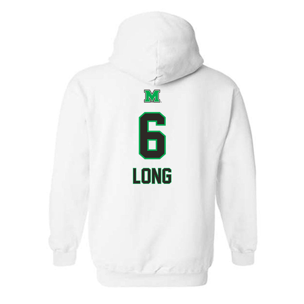 Marshall - NCAA Football : Jacqai Long - Generic Shersey Hooded Sweatshirt-1