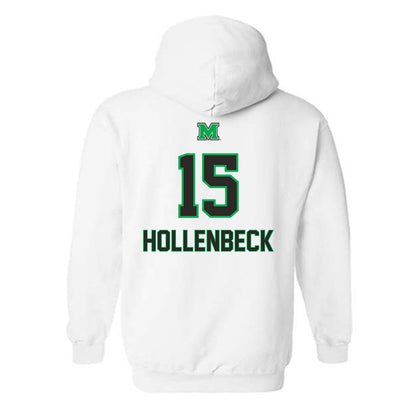 Marshall - NCAA Men's Basketball : Caleb Hollenbeck - Generic Shersey Hooded Sweatshirt-1