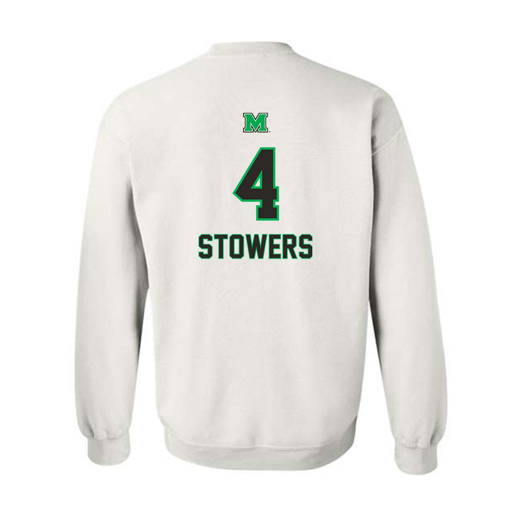 Marshall - NCAA Women's Basketball : Zenthia Stowers - Generic Shersey Crewneck Sweatshirt-1