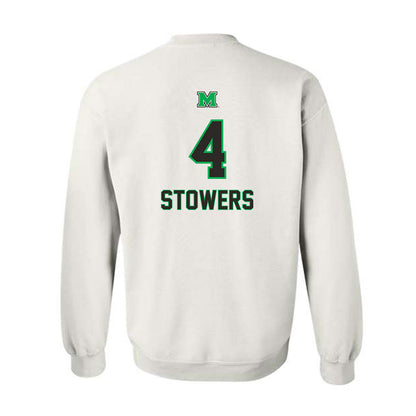 Marshall - NCAA Women's Basketball : Zenthia Stowers - Generic Shersey Crewneck Sweatshirt-1
