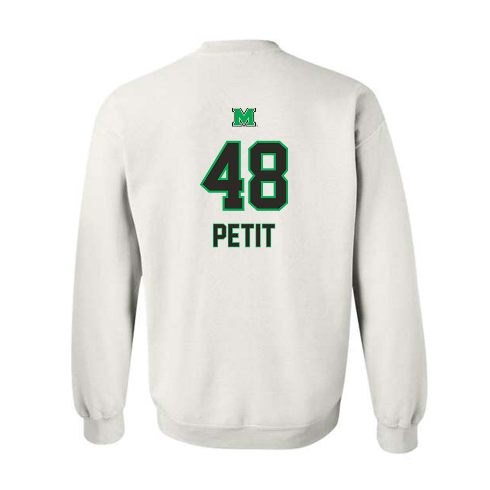 Marshall - NCAA Football : Drew Petit - Generic Shersey Crewneck Sweatshirt