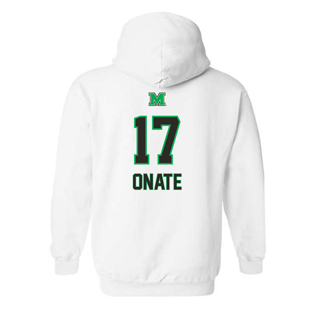 Marshall - NCAA Baseball : Mason Onate - Generic Shersey Hooded Sweatshirt-1